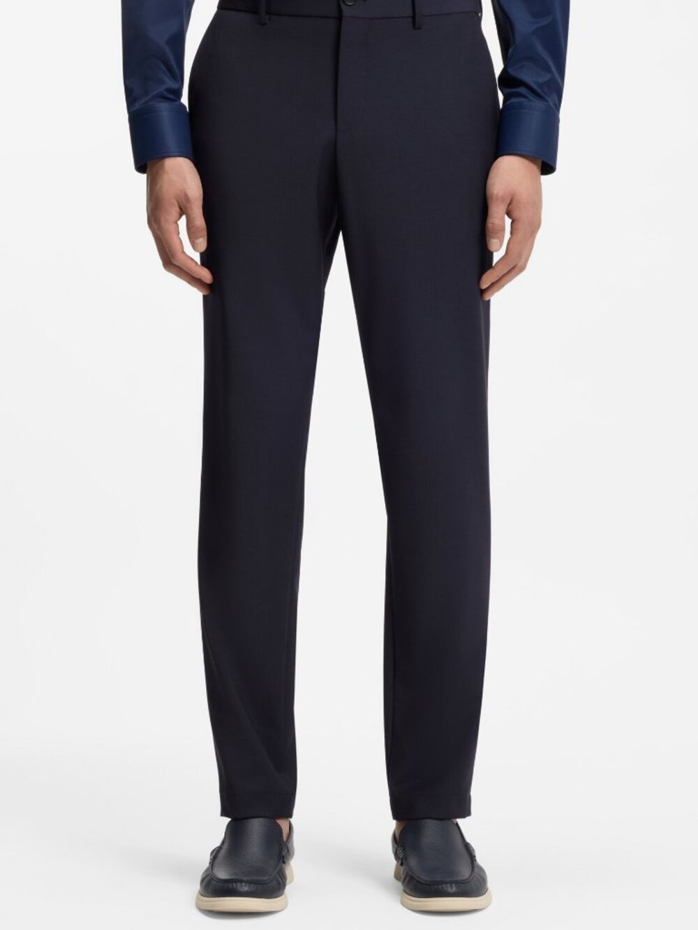 NEW BOSS Men's Genius Performance Tech Wool Pants, Size 38R SOLID GRAY
